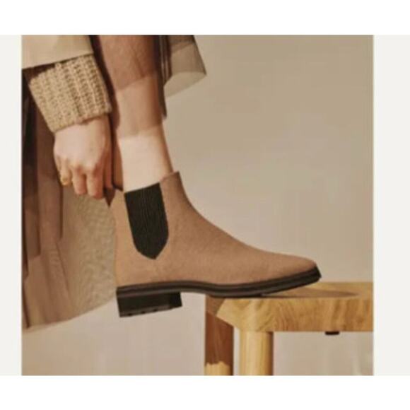 Rothy’s The Lug Boots Block Heel Bourbon Size 6 NWOB - Picture 1 of 8